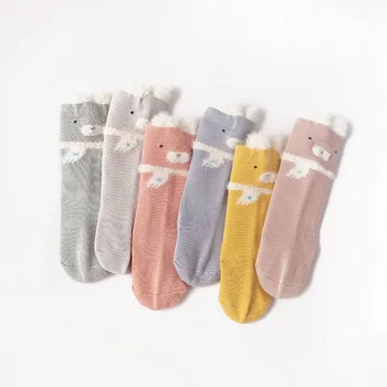 1 @ # Домашни чорапи за деца, Обувки, Чорапи за новородени, Зимни Изолирана Памучни чорапи за малки момичета, Забавни чорапи с животни