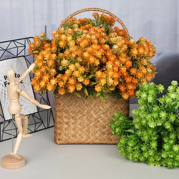 Имитационный букет открит пластмасов цвете домашен ресторант преграда договореност пръски боя изкуствен изкуствени цветя
