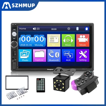 SZHMUP 7010B 2 din Аудио Стерео Радио 7-инчов HD MP5 Сензорен дисплей Дигитален Дисплей Bluetooth, USB FM Авторадио Мултимедиен Плеър